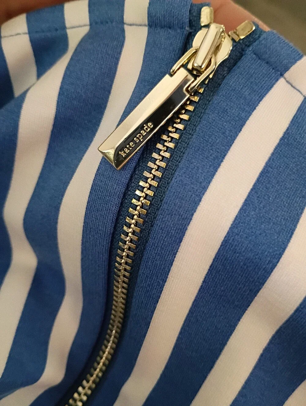 Kate Spade Basket Stripe Ponte Fiorella Dress With Pockets